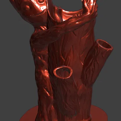 Chậu Groot ôm cây trang trí bàn làm việc