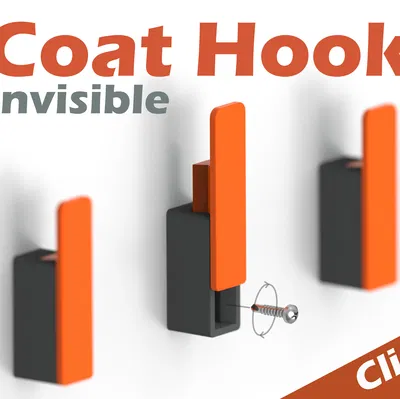 Móc treo tường vô hình