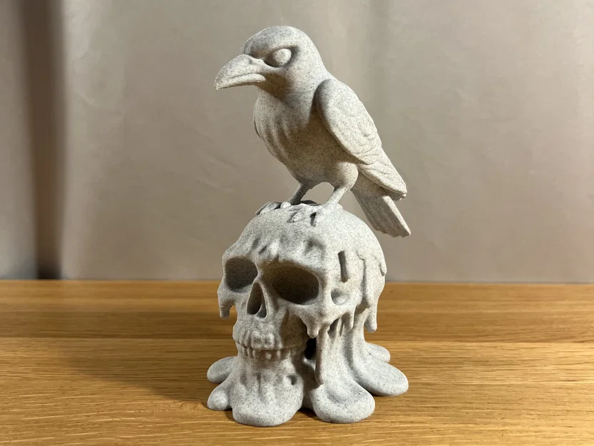 Tượng Đầu Lâu Tan Chảy Cùng Quạ - Image 1