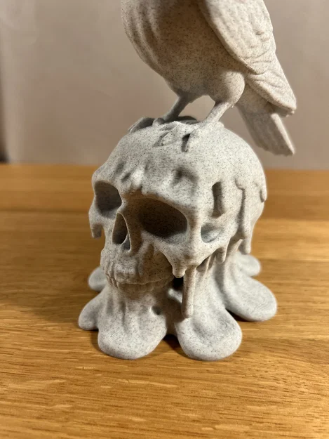 Tượng Đầu Lâu Tan Chảy Cùng Quạ - Image 3