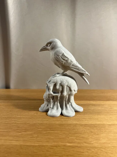 Tượng Đầu Lâu Tan Chảy Cùng Quạ - Image 4