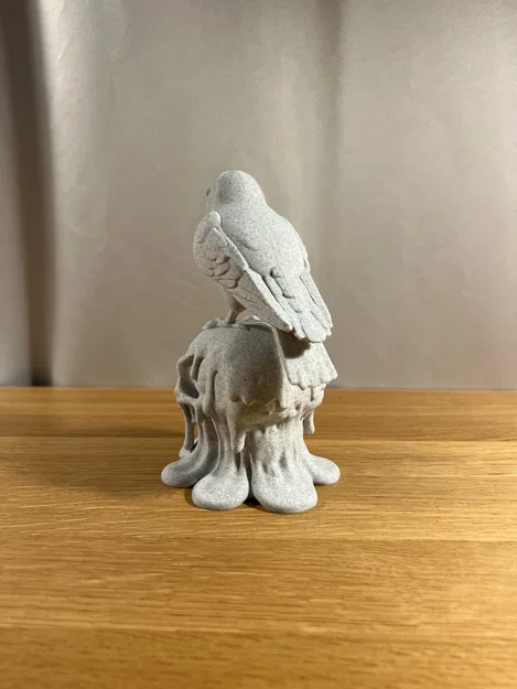 Tượng Đầu Lâu Tan Chảy Cùng Quạ - Image 5