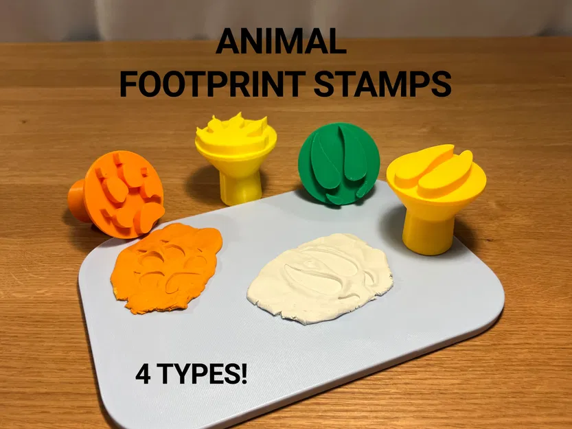 Bộ Khuôn Đóng Dấu Dấu Chân Động Vật - Image 1