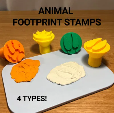 Bộ Khuôn Đóng Dấu Dấu Chân Động Vật