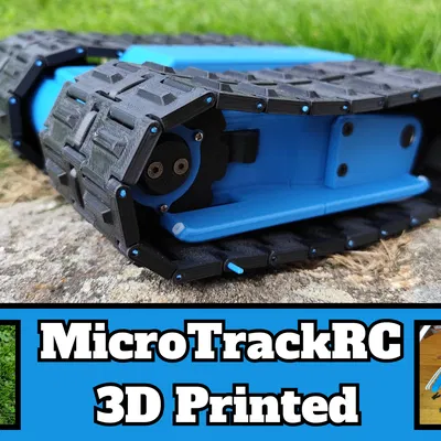 MicroTrackRC bởi 3Drcnc - Xe Bánh Xích In 3D