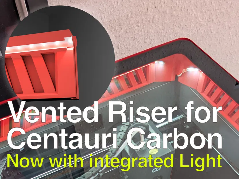 Giá đỡ thông gió tích hợp khe LED cho Elegoo Centauri Carbon - Image 1