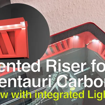 Giá đỡ thông gió tích hợp khe LED cho Elegoo Centauri Carbon