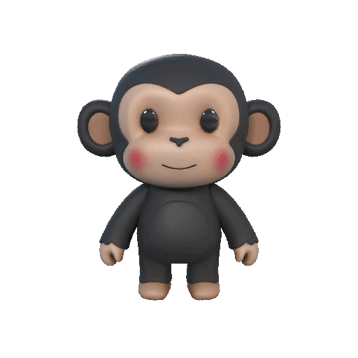 Khỉ Đồ Chơi Động Vật Dễ Thương Cho Bé [YAMSASO DESIGN] - Thumbnail 2