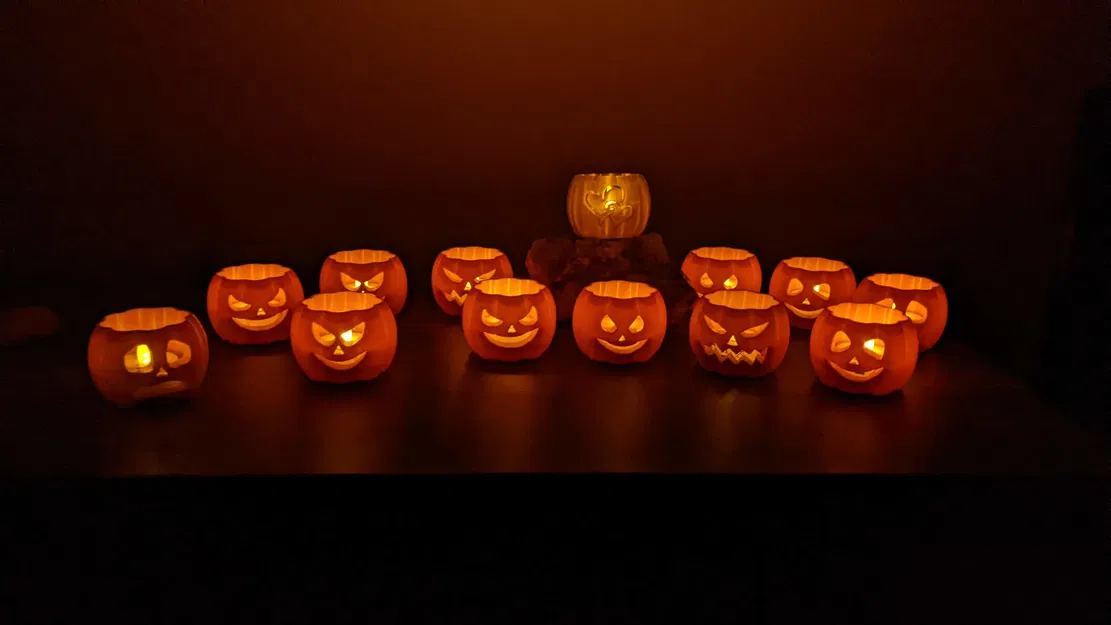 Chân nến bí ngô cho đèn trà - Image 1