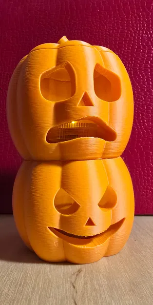 Chân nến bí ngô cho đèn trà có nắp vành xếp chồng - Image 2