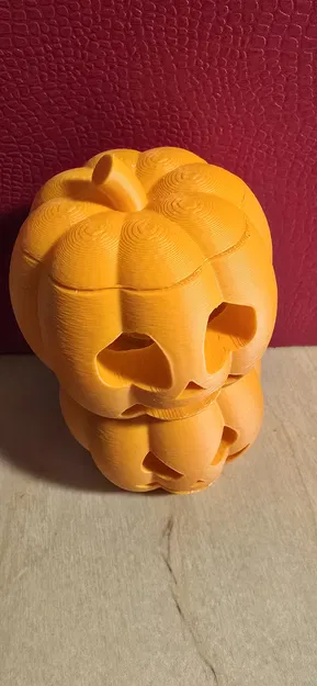 Chân nến bí ngô cho đèn trà có nắp vành xếp chồng - Image 5