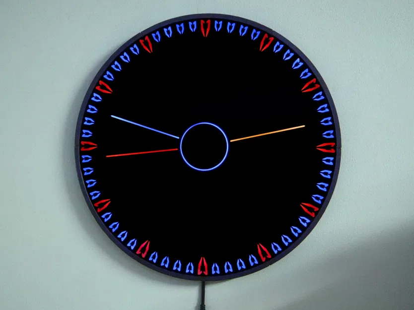 Đồng hồ treo tường Fiberoptic WLED Hybrid (40cm) v6.2 - Image 1