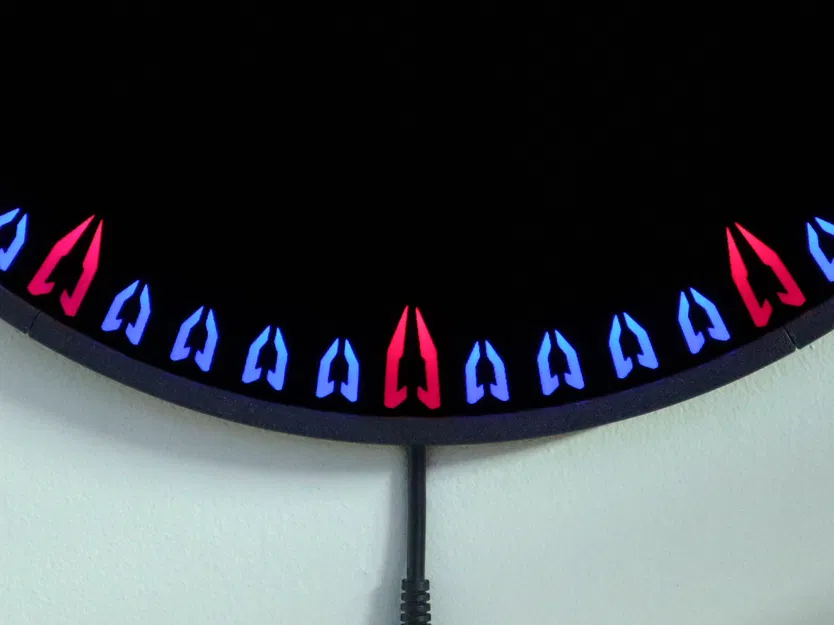 Đồng hồ treo tường Fiberoptic WLED Hybrid (40cm) v6.2 - Image 3