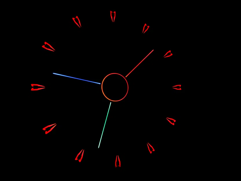 Đồng hồ treo tường Fiberoptic WLED Hybrid (40cm) v6.2 - Image 7