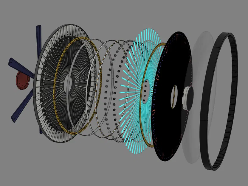 Đồng hồ treo tường Fiberoptic WLED Hybrid (40cm) v6.2 - Image 10