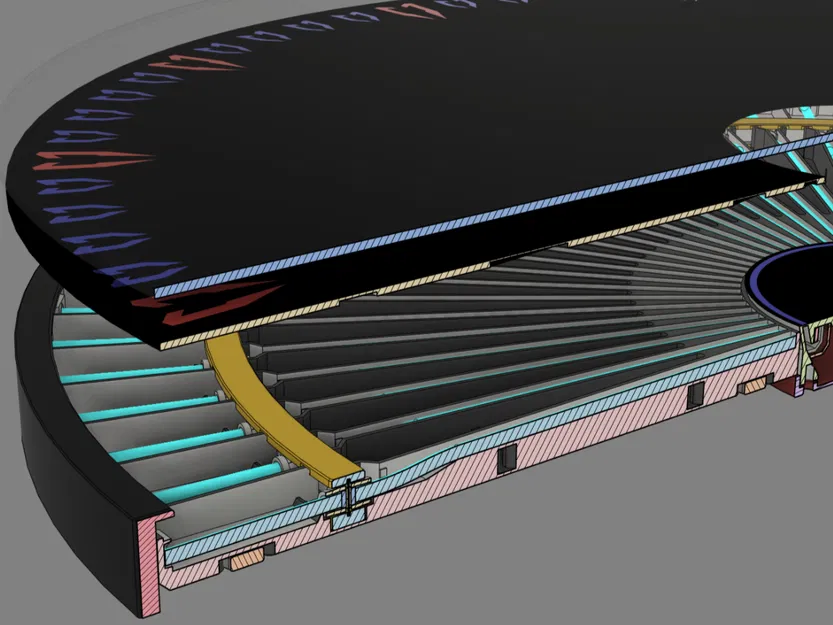 Đồng hồ treo tường Fiberoptic WLED Hybrid (40cm) v6.2 - Image 13