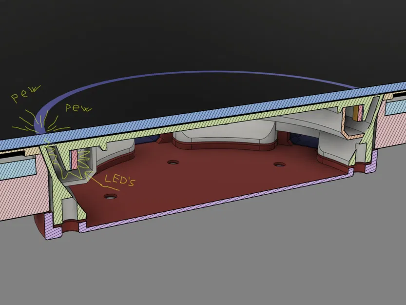 Đồng hồ treo tường Fiberoptic WLED Hybrid (40cm) v6.2 - Image 15