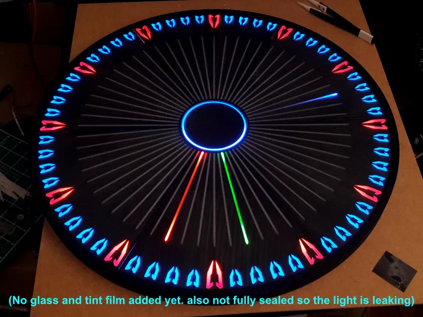 Đồng hồ treo tường Fiberoptic WLED Hybrid (40cm) v6.2 - Image 19