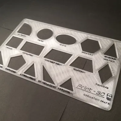 Mẫu Vẽ Hình Học - Khuôn Vẽ