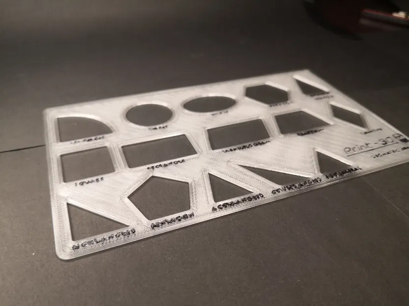 Mẫu Vẽ Hình Học - Khuôn Vẽ - Image 4