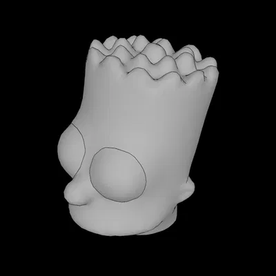 Đầu Minifig Lego Tương Thích Simpsons Bart Simpson (15523.dat)