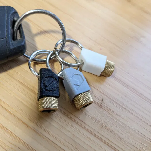 Móc Khóa Giữ Bộ Chuyển Đổi Bơm Xe Đạp | Presta sang Schrader (AV sang SV) | In 3D – 3 Phiên Bản - Image 2