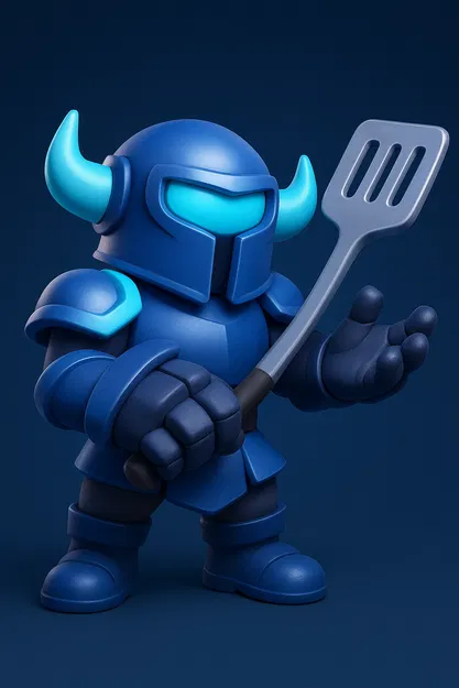 Chiến Binh Chibi Xẻng Kiếm - Lấy Cảm Hứng Từ Clash Royale - Image 1