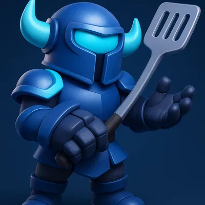 Chiến Binh Chibi Xẻng Kiếm - Lấy Cảm Hứng Từ Clash Royale