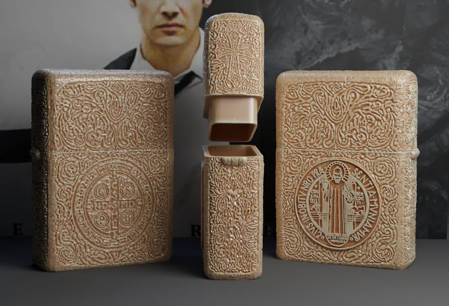 Hộp Đựng Thuốc/Gia Vị Zippo Thánh Benedict Constantine - Image 1