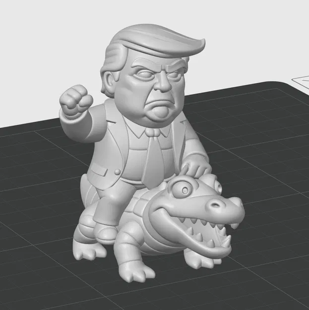 Trump Cỡi Cá Sấu - Image 1