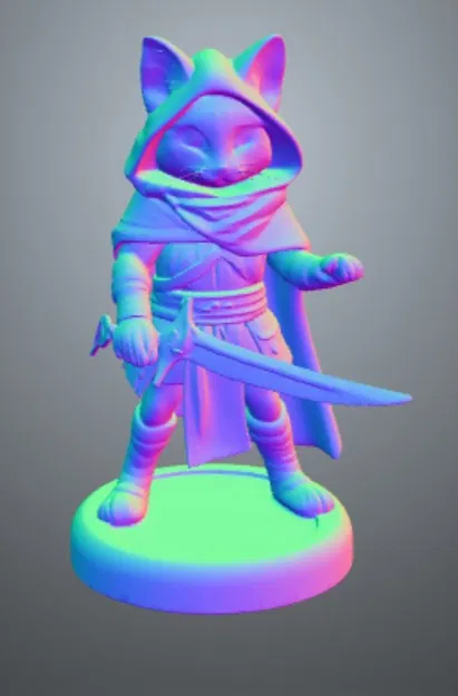 Mèo Lừa Đảo - Mô Hình In 3D Cho D&D - Image 2