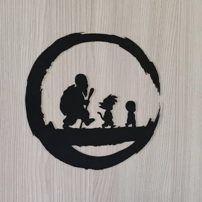 Mô hình Dragon Ball - Son Goku - Crilin - Muten Trang Trí Nhà Cửa 2D