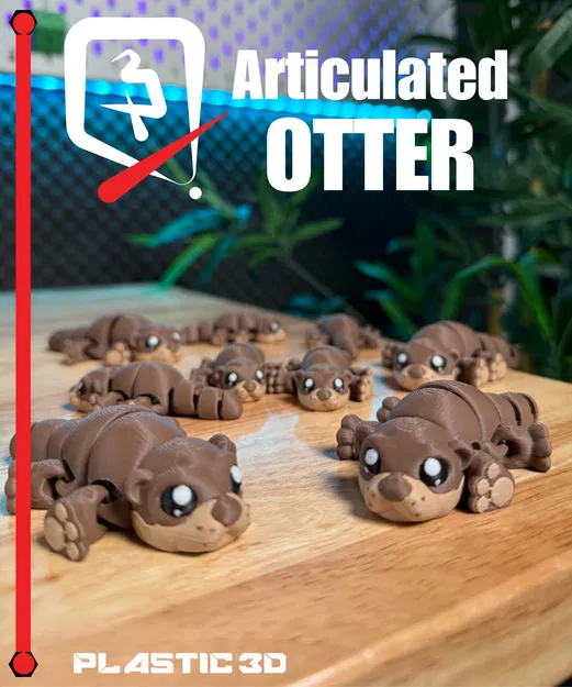 Rái Cá Khớp Nối – Thú Cưng Để Bàn In 3D - Image 1