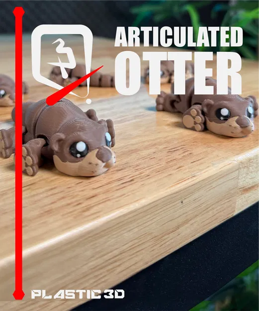 Rái Cá Khớp Nối – Thú Cưng Để Bàn In 3D - Image 2