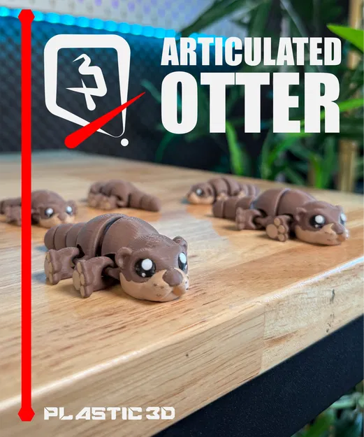 Rái Cá Khớp Nối – Thú Cưng Để Bàn In 3D - Image 3