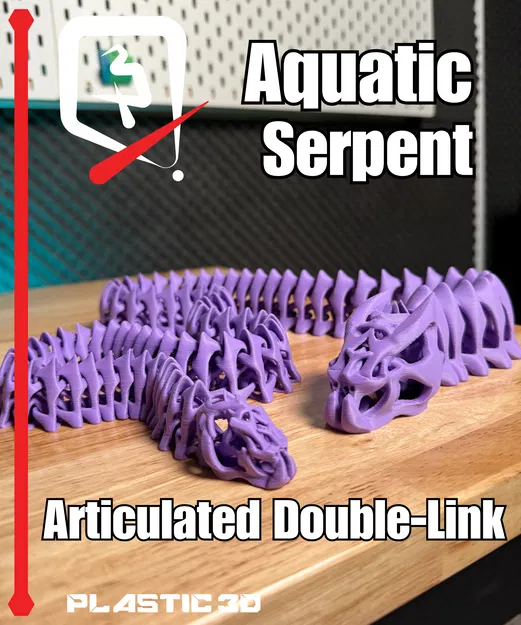Rắn Biển – Mẫu In 3D Khớp Nối Kép Articulated - Image 1