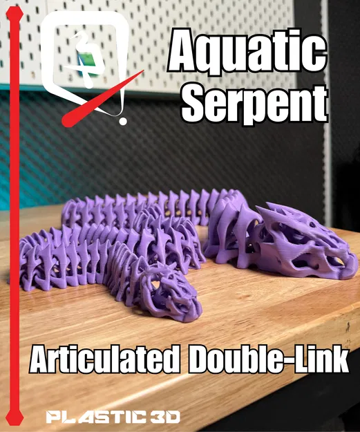 Rắn Biển – Mẫu In 3D Khớp Nối Kép Articulated - Image 2