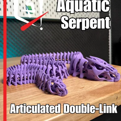 Rắn Biển – Mẫu In 3D Khớp Nối Kép Articulated