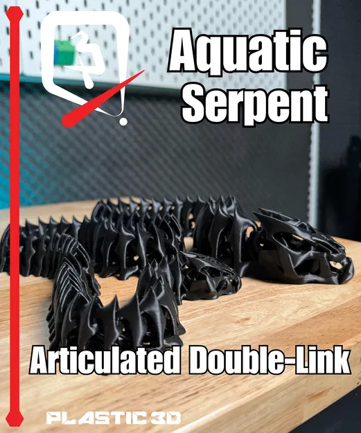 Rắn Biển – Mẫu In 3D Khớp Nối Kép Articulated - Image 3