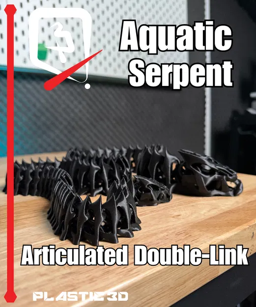 Rắn Biển – Mẫu In 3D Khớp Nối Kép Articulated - Image 4