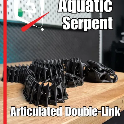 Rắn Biển – Mẫu In 3D Khớp Nối Kép Articulated