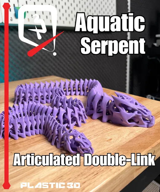 Rắn Biển – Mẫu In 3D Khớp Nối Kép Articulated - Image 7