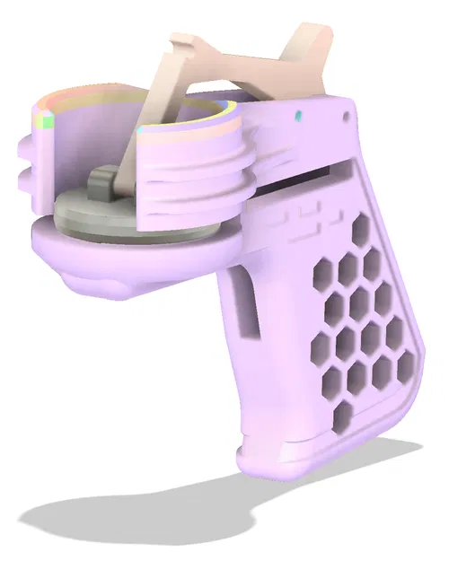 6-shot disc shooter cải tiến cần gạt - Image 2