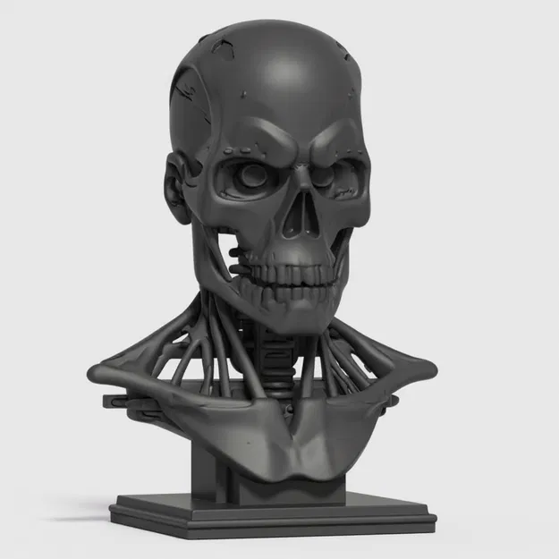 Tượng Bán Thân Terminator T800 Có Chân Đế - Image 1