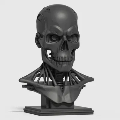 Tượng Bán Thân Terminator T800 Có Chân Đế