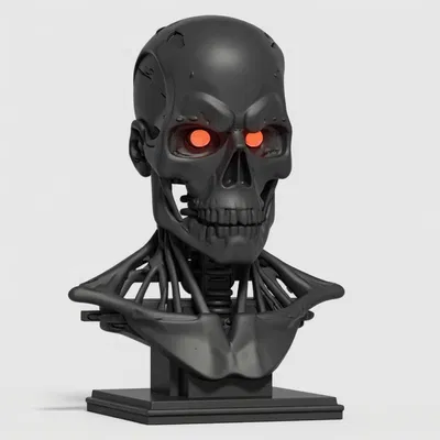 Tượng Bán Thân Terminator T800 Có Chân Đế