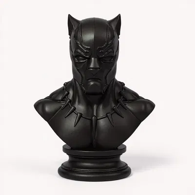 Mô hình 3D Tượng Bán Thân Black Panther Chân Thực