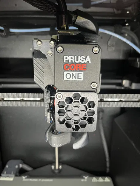 Tấm Che Lưới Quạt Hình Tổ Ong Cho Prusa CORE ONE/MK4 (Dễ Lắp) - Image 1