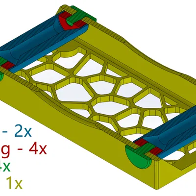 Giá Đỡ Cuộn Dây Filament Hình Voronoi