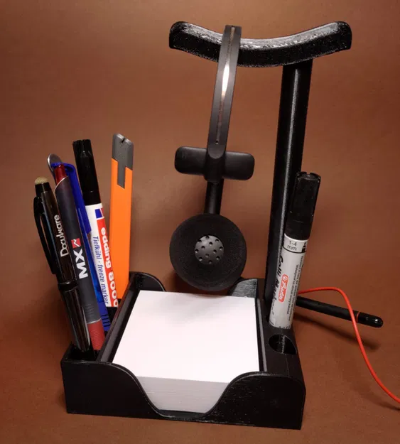 Bộ Tổ Chức Văn Phòng có Hộp Ghi Chú, Giá Đỡ Bút & Giá Đỡ Tai Nghe điều chỉnh được - Image 1